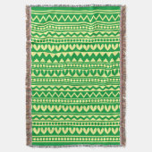 Stammesstil - grün im KhalGELb Decke (Vorderseite Vertikal)