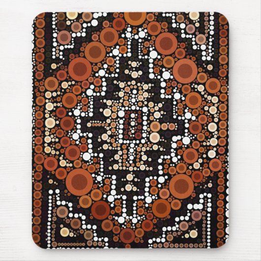 Stammesternation American Earth Tones Mosaik Mousepad (Vorne)