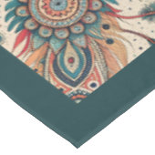 Stammesternative, pastellfarbene, ethnische Ureinw Tischdecke (Schrägansicht)