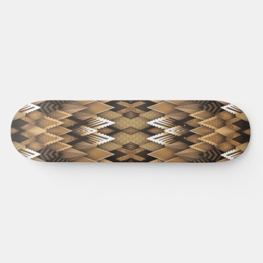 STAMMESÜBLICHES RUSTIKALES DREIECKMUSTER SKATEBOARD (Horizontal)