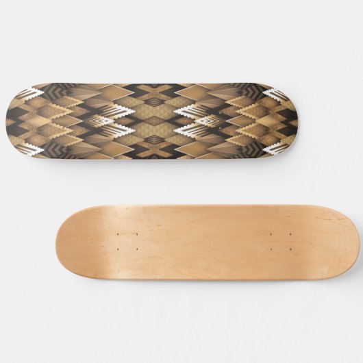 STAMMESÜBLICHES RUSTIKALES DREIECKMUSTER SKATEBOARD (Horizontal)