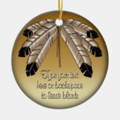 Stammesverzierung personalisiert die ersten Nation Keramik Ornament (Vorne)