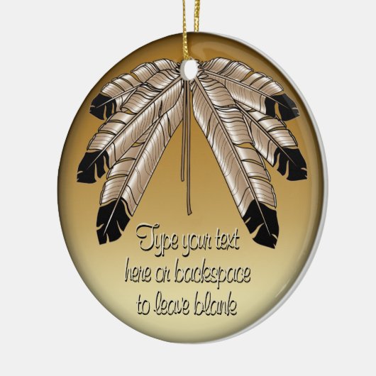 Stammesverzierung personalisiert die ersten Nation Keramik Ornament (Links)