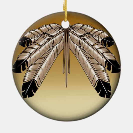 Stammesverzierung personalisiert die ersten Nation Keramik Ornament (Hinten)