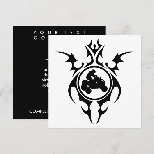 Stammesviertel Einladung (Vorne/Hinten)