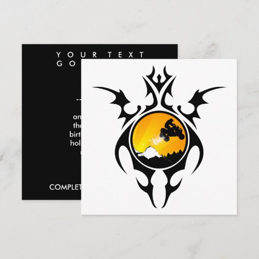 Stammesviertel Einladung (Vorne/Hinten)