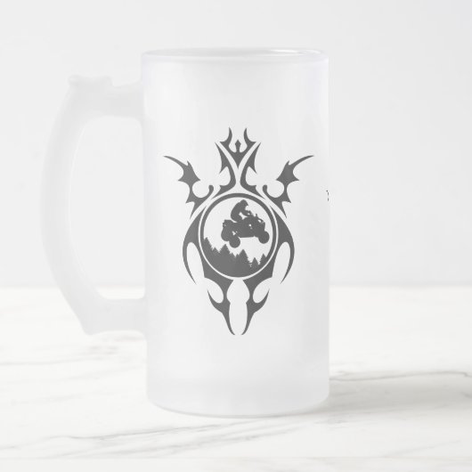 Stammesviertel Mattglas Bierglas (Links)