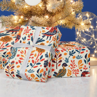 Stammesvolk-Muster-Geschenkverpackung Lebendiges e Geschenkpapier