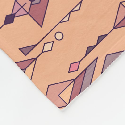 Stammesvölker: Aztekisch Mexikanisch Nahtlos Vinta Fleecedecke (Ecke)