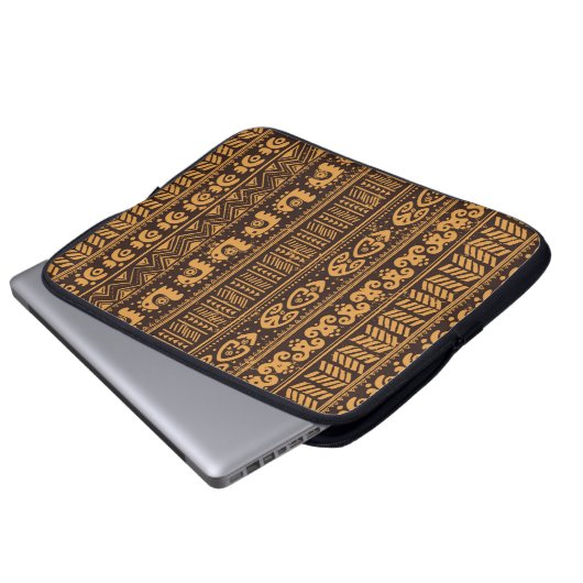 Stammesvölker Laptopschutzhülle (Vorne Knopf)