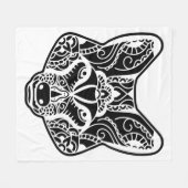 Stammeswolf Fleecedecke (Vorderseite (Horizontal))