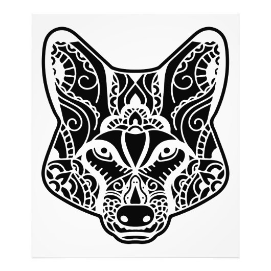 Stammeswolf Fotodruck (Vorne)