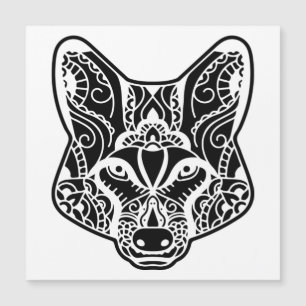 Stammeswolf Magnetkarte