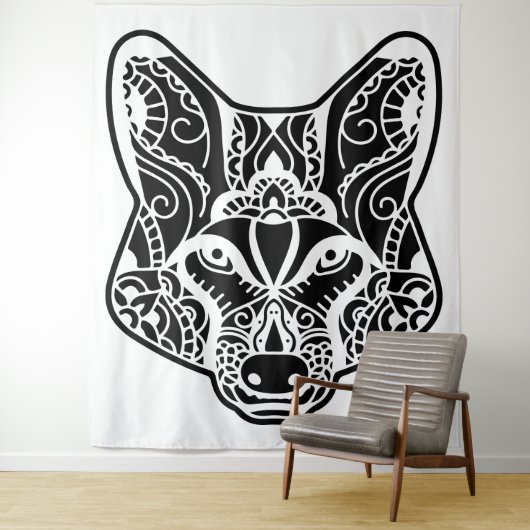 Stammeswolf Wandteppich (Beispiel)