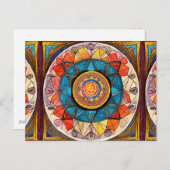 Stammeswurzeln in der Weltgemeinschaft Sacred Geom Postkarte (Vorne/Hinten)