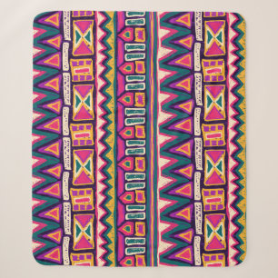 Stammeszeichnungen: handgezeichnet Aztec-Muster. Sherpadecke