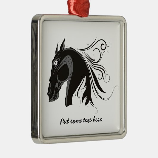 Stammetierhühner mit schwarz-weißem Stamm Silbernes Ornament (Rechts)