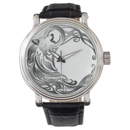 Stammewolf - Schattiert Armbanduhr