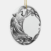 Stammewolf - Schattiert Keramikornament (Rechts)