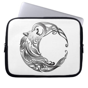 Stammewolf - Schattiert Laptopschutzhülle