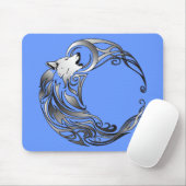 Stammewolf - Schattiert Mousepad (Mit Mouse)
