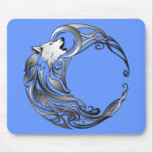 Stammewolf - Schattiert Mousepad (Vorne)