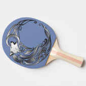 Stammewolf - Schattiert Tischtennis Schläger (Seitenansicht)