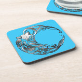 Stammewolf - Schattiert Untersetzer (Linke Seite)