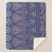 Stammexikanisches, ethnisch nahtloses Muster. Sherpadecke (Vorderseite)