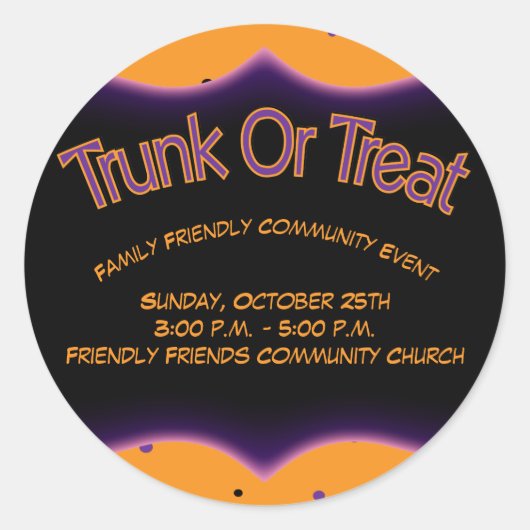 Stammhaus oder Leckerei Gemeindekirche Familienfre Runder Aufkleber (Vorderseite)