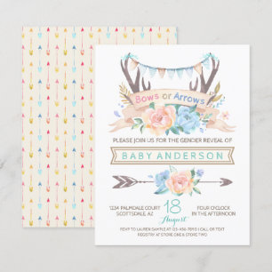 Stammhirsch-Geschlechtsenthüllungs-Einladung Einladung