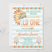 Stammhütte Geburtstagsparty Einladung Orange (Vorderseite)