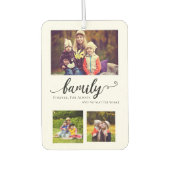 Stammkalligrafie - Mutli-Foto-Collage Autolufterfrischer (Vorderseite)