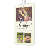 Stammkalligrafie - Mutli-Foto-Collage Autolufterfrischer (Links)