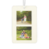 Stammkalligrafie - Mutli-Foto-Collage Autolufterfrischer (Rückseite)