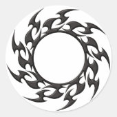 Stammkreistattoo Runder Aufkleber (Vorderseite)