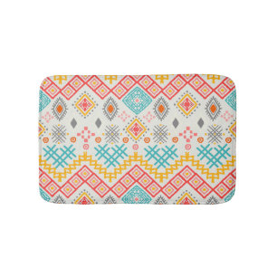 Stammkunst: boho geometrischer Druck. Badematte