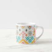 Stammkunst: boho geometrischer Druck. Espressotasse (Rechts)