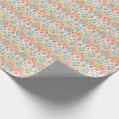 Stammkunst: boho geometrischer Druck. Geschenkpapier (Ecke)