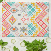 Stammkunst: boho geometrischer Druck. Geschirrtuch (Gefaltet)
