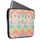 Stammkunst: boho geometrischer Druck. Laptopschutzhülle (Vorne Rechts)