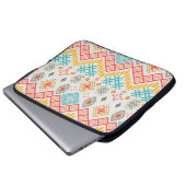 Stammkunst: boho geometrischer Druck. Laptopschutzhülle (Vorne Knopf)