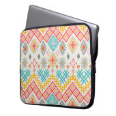Stammkunst: boho geometrischer Druck. Laptopschutzhülle (Vorderseite Links)