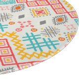 Stammkunst: boho geometrischer Druck. Schneidebrett (Ecke)