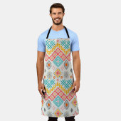 Stammkunst: boho geometrischer Druck. Schürze (Getragen)