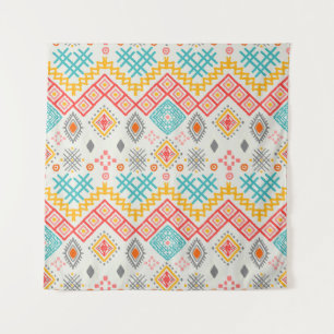 Stammkunst: boho geometrischer Druck. Wandteppich