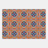 Stammkunst im fett-farbigen Muster Set 11 Geschenkpapier Set (Vorderseite 3)