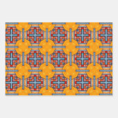 Stammkunst im fett-farbigen Muster Set 11 Geschenkpapier Set (Vorderseite 2)