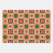 Stammkunst in fett gefärbten Farbmustern Set 1 Geschenkpapier Set (Vorderseite 2)