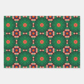 Stammkunst in fett gefärbten Farbmustern Set 1 Geschenkpapier Set (Vorderseite)